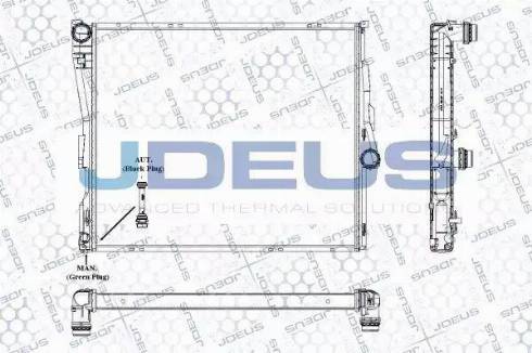 Jdeus RA0050750 - Радіатор, охолодження двигуна autocars.com.ua