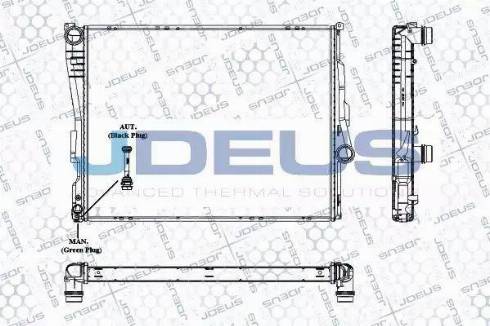 Jdeus RA0050760 - Радіатор, охолодження двигуна autocars.com.ua