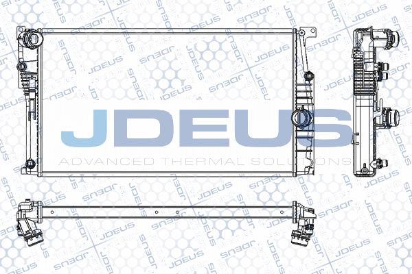 Jdeus RA0050810 - Радіатор, охолодження двигуна autocars.com.ua