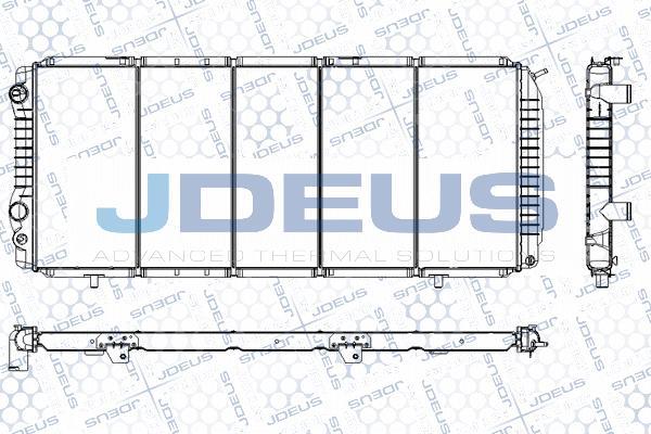 Jdeus RA0070040 - Радіатор, охолодження двигуна autocars.com.ua