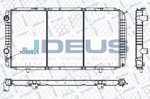 Jdeus RA0070050 - Радіатор, охолодження двигуна autocars.com.ua