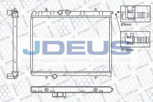 Jdeus RA0070081 - Радіатор, охолодження двигуна autocars.com.ua