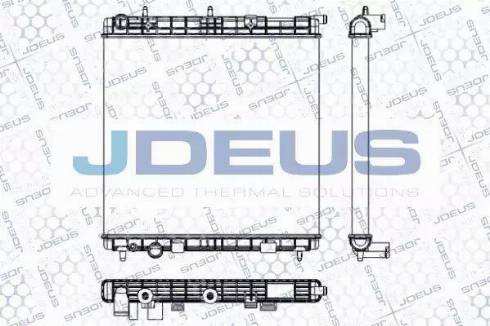 Jdeus RA0070110 - Радіатор, охолодження двигуна autocars.com.ua