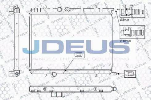 Jdeus RA0070140 - Радіатор, охолодження двигуна autocars.com.ua