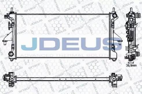 Jdeus RA0070230 - Радіатор, охолодження двигуна autocars.com.ua
