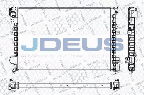 Jdeus RA0070250 - Радіатор, охолодження двигуна autocars.com.ua