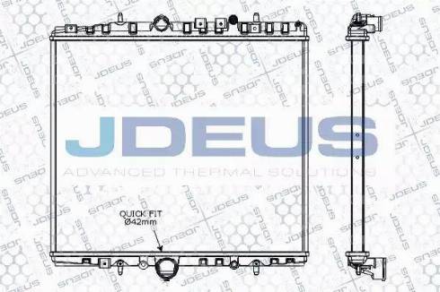 Jdeus RA0070270 - Радіатор, охолодження двигуна autocars.com.ua