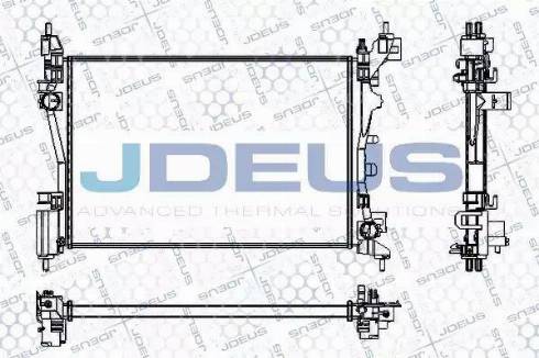 Jdeus RA0070280 - Радіатор, охолодження двигуна autocars.com.ua