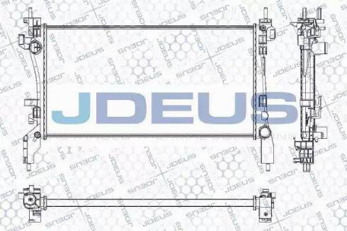 Jdeus RA0070290 - Радіатор, охолодження двигуна autocars.com.ua