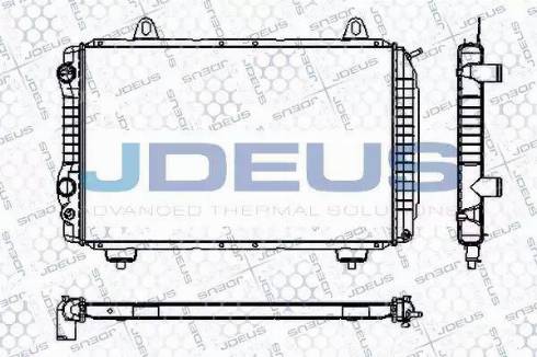 Jdeus RA0110101 - Радіатор, охолодження двигуна autocars.com.ua