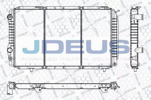 Jdeus RA0110180 - Радіатор, охолодження двигуна autocars.com.ua