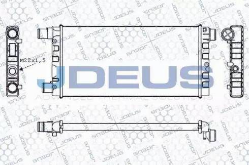 Jdeus RA0110211 - Радіатор, охолодження двигуна autocars.com.ua