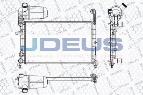 Jdeus RA0110220 - Радіатор, охолодження двигуна autocars.com.ua