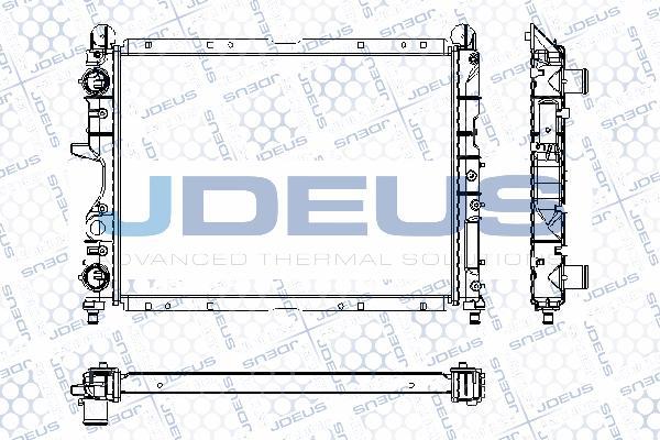 Jdeus RA0110230 - Радіатор, охолодження двигуна autocars.com.ua