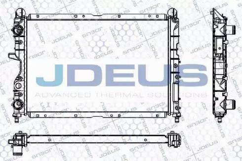 Jdeus RA0110250 - Радіатор, охолодження двигуна autocars.com.ua