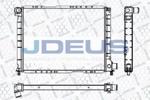 Jdeus RA0110290 - Радіатор, охолодження двигуна autocars.com.ua