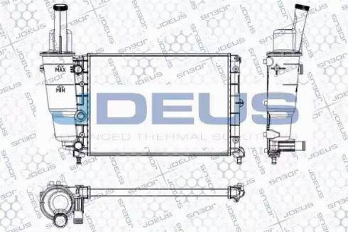 Jdeus RA0110300 - Радіатор, охолодження двигуна autocars.com.ua