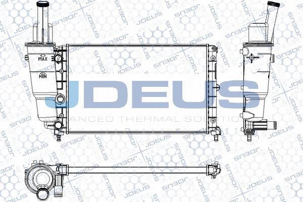 Jdeus RA0110340 - Радіатор, охолодження двигуна autocars.com.ua