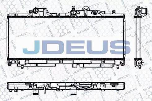 Jdeus RA0110350 - Радіатор, охолодження двигуна autocars.com.ua