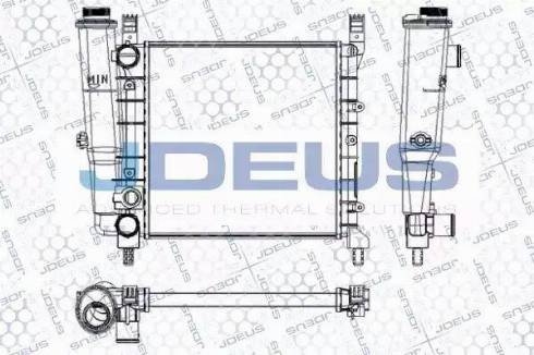 Jdeus RA0110380 - Радіатор, охолодження двигуна autocars.com.ua