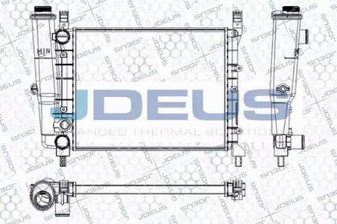 Jdeus RA0110400 - Радіатор, охолодження двигуна autocars.com.ua