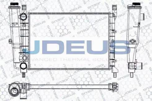 Jdeus RA0110410 - Радіатор, охолодження двигуна autocars.com.ua