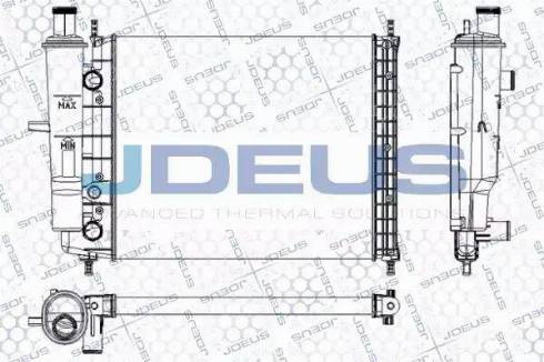 Jdeus RA0110490 - Радіатор, охолодження двигуна autocars.com.ua