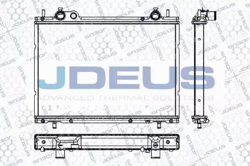 Jdeus RA0110510 - Радіатор, охолодження двигуна autocars.com.ua