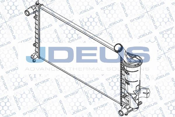 Jdeus RA0110750 - Радіатор, охолодження двигуна autocars.com.ua