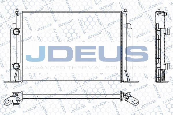 Jdeus RA0110861 - Радіатор, охолодження двигуна autocars.com.ua