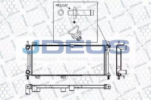 Jdeus RA0110880 - Радіатор, охолодження двигуна autocars.com.ua