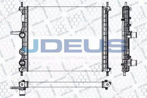 Jdeus RA0110960 - Радіатор, охолодження двигуна autocars.com.ua