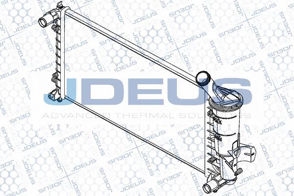 Jdeus RA0110970 - Радіатор, охолодження двигуна autocars.com.ua