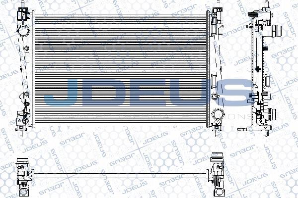 Jdeus RA0111161 - Радіатор, охолодження двигуна autocars.com.ua