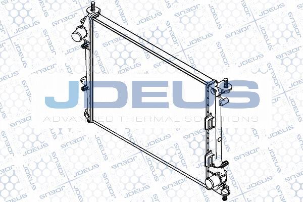 Jdeus RA0111180 - Радіатор, охолодження двигуна autocars.com.ua