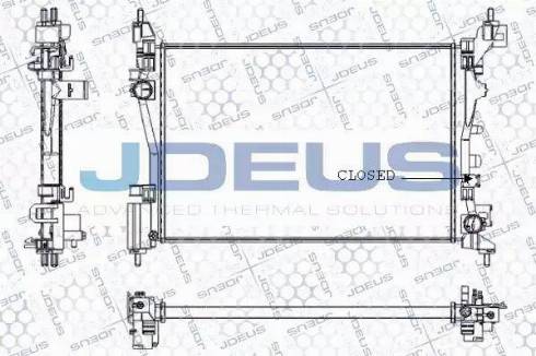 Jdeus RA0111190 - Радіатор, охолодження двигуна autocars.com.ua