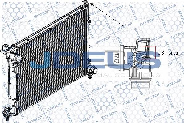 Jdeus RA0111250 - Радіатор, охолодження двигуна autocars.com.ua