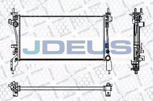 Jdeus RA0111280 - Радіатор, охолодження двигуна autocars.com.ua