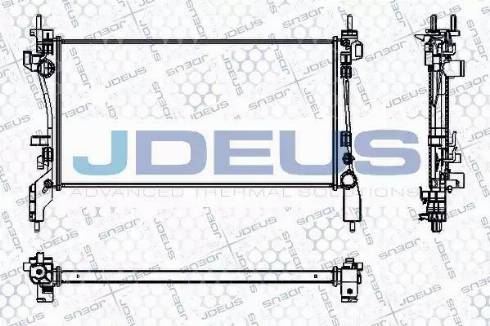 Jdeus RA0111290 - Радіатор, охолодження двигуна autocars.com.ua