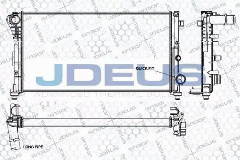 Jdeus RA0111310 - Радіатор, охолодження двигуна autocars.com.ua