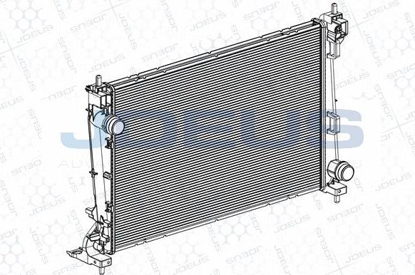 Jdeus RA0111330 - Радіатор, охолодження двигуна autocars.com.ua