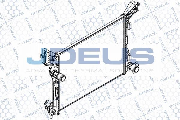 Jdeus RA0111370 - Радіатор, охолодження двигуна autocars.com.ua