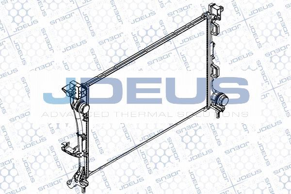 Jdeus RA0111380 - Радіатор, охолодження двигуна autocars.com.ua