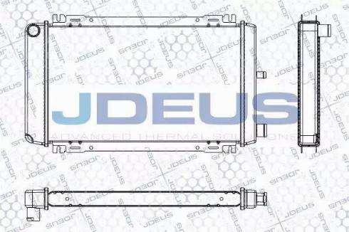 Jdeus RA0120051 - Радіатор, охолодження двигуна autocars.com.ua