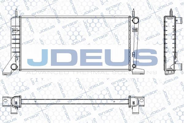 Jdeus RA0120120 - Радіатор, охолодження двигуна autocars.com.ua