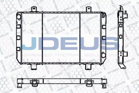 Jdeus RA0120230 - Радіатор, охолодження двигуна autocars.com.ua