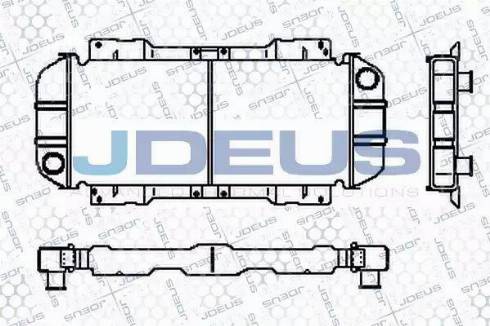 Jdeus RA0120330 - Радіатор, охолодження двигуна autocars.com.ua