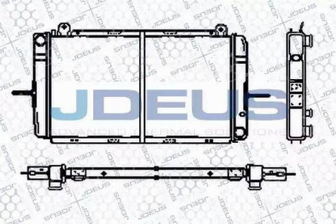 Jdeus RA0120372 - Радіатор, охолодження двигуна autocars.com.ua