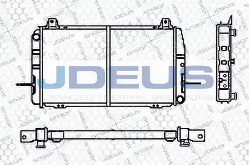 Jdeus RA0120380 - Радіатор, охолодження двигуна autocars.com.ua