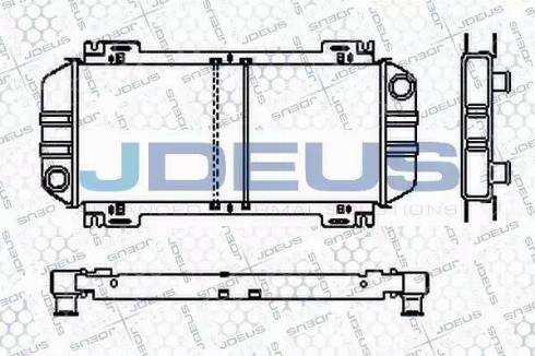 Jdeus RA0120421 - Радіатор, охолодження двигуна autocars.com.ua